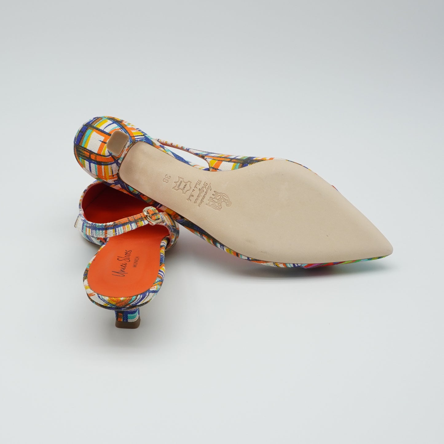 Slingback Kittenheel Multicolor