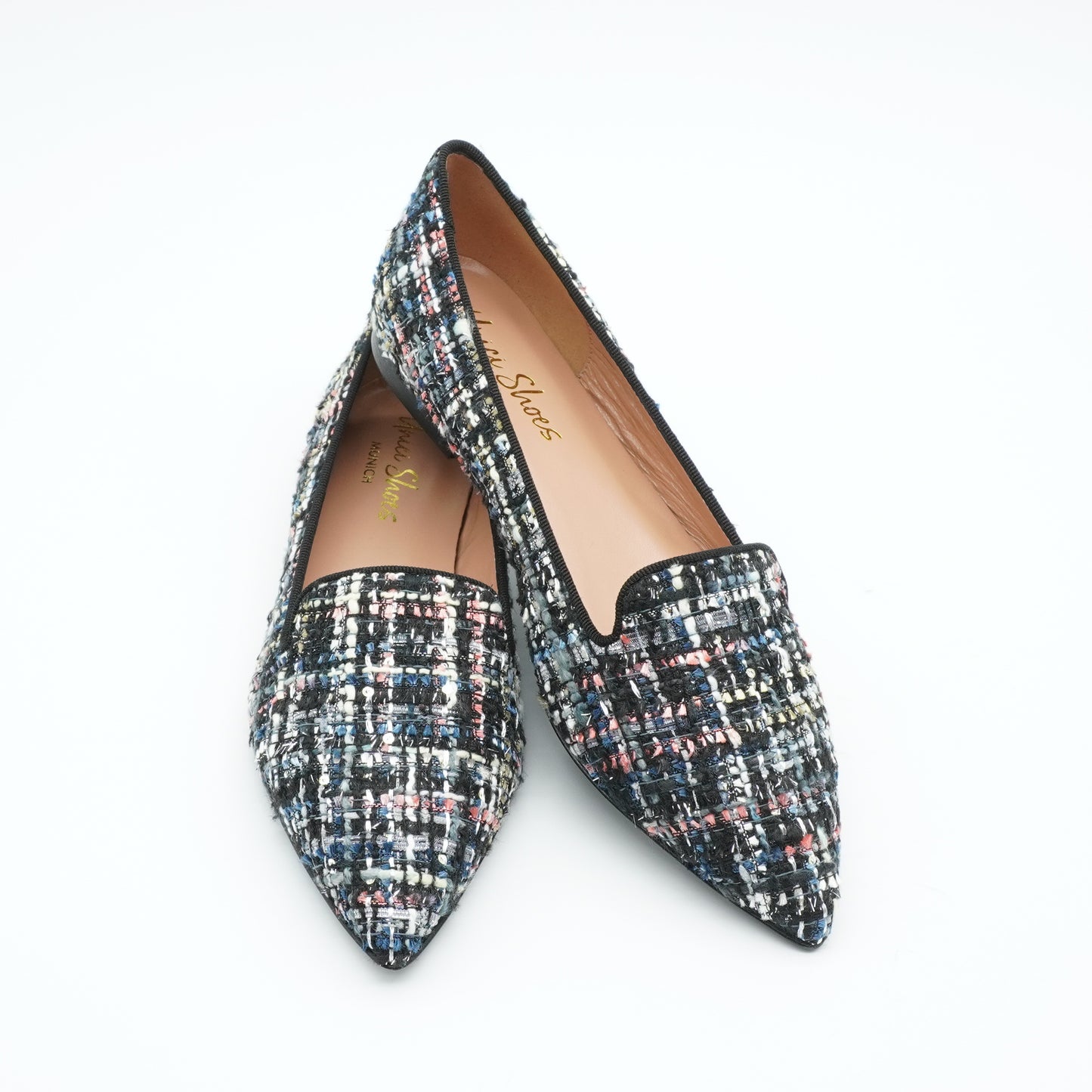 Pointy Loafer Bouclé Multicolor