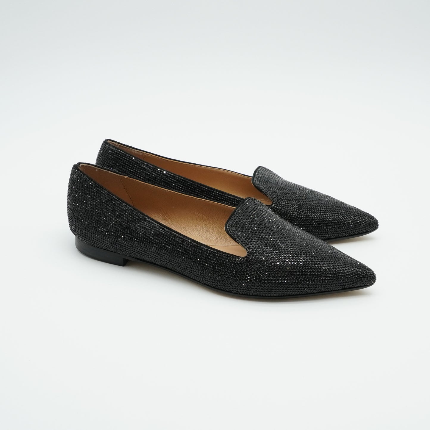 Pointy Loafer Crystal Black