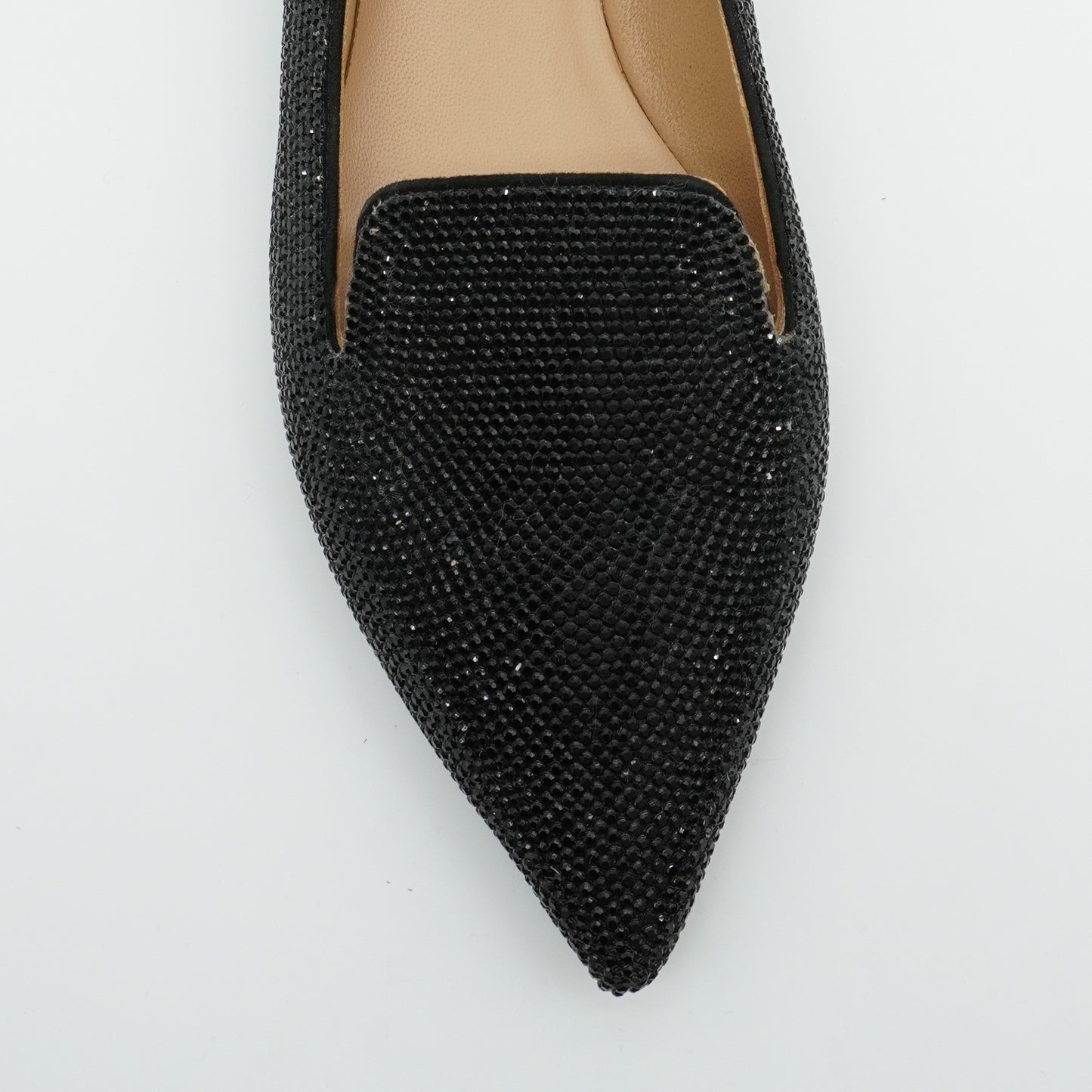 Pointy Loafer Crystal Black