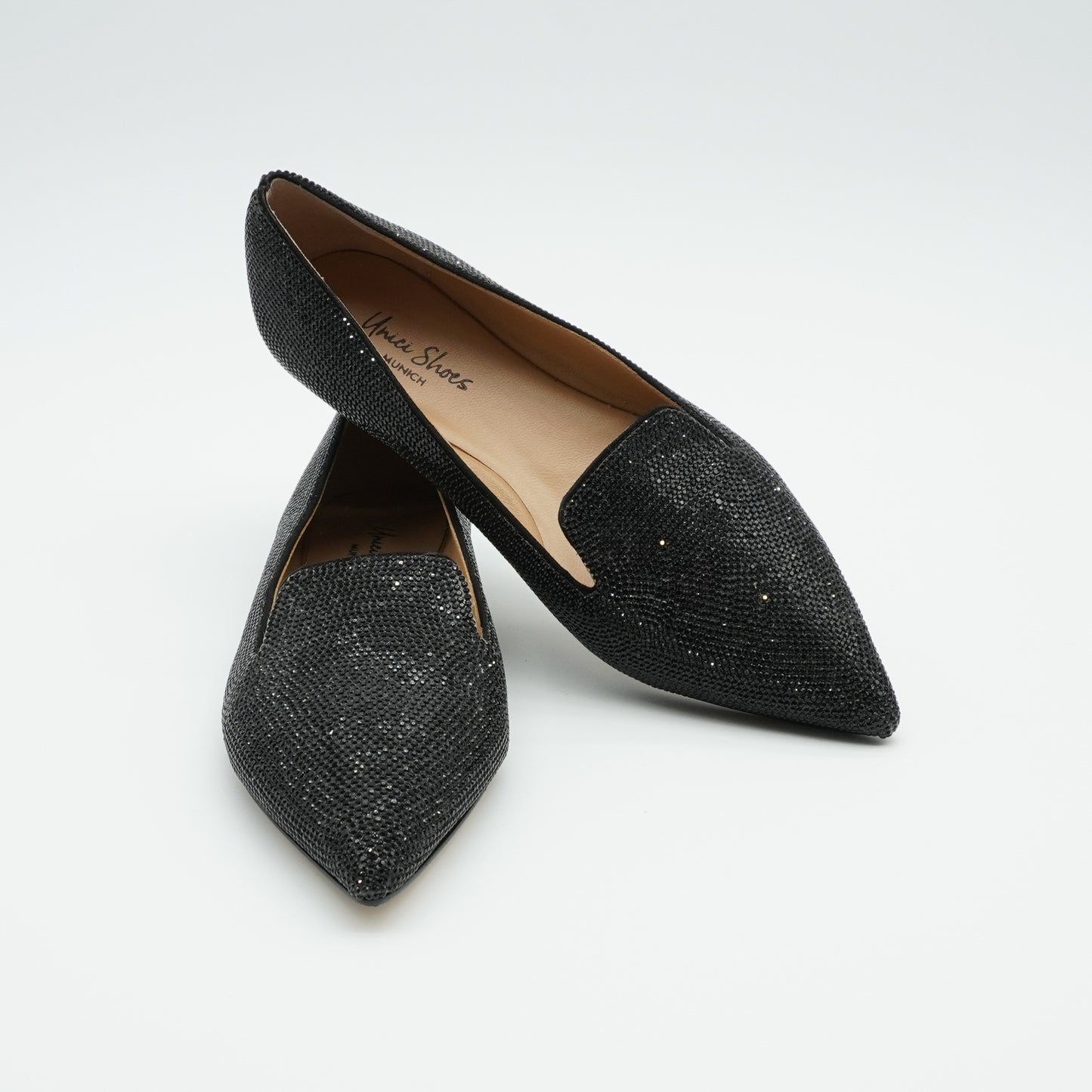 Pointy Loafer Crystal Black